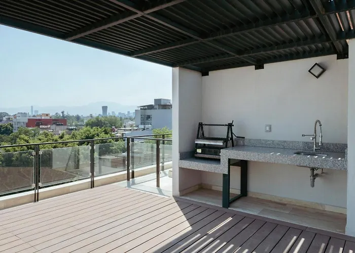 Stylish Loft W Balcony In The Heart Of Roma Norte *